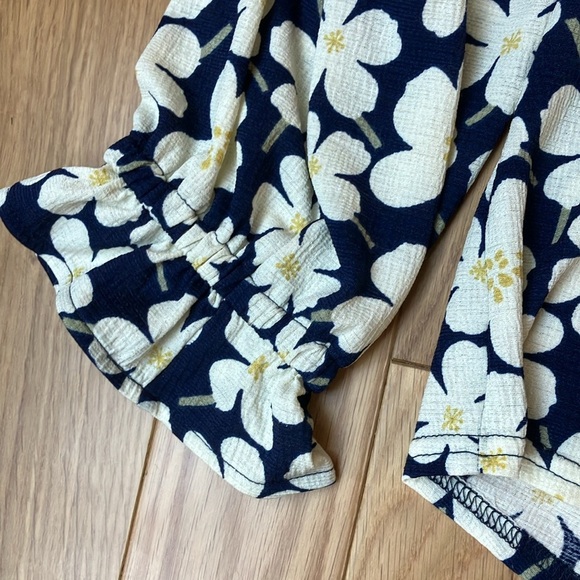 Floral long sleeve top with tie Mellóday XL - Picture 5 of 5